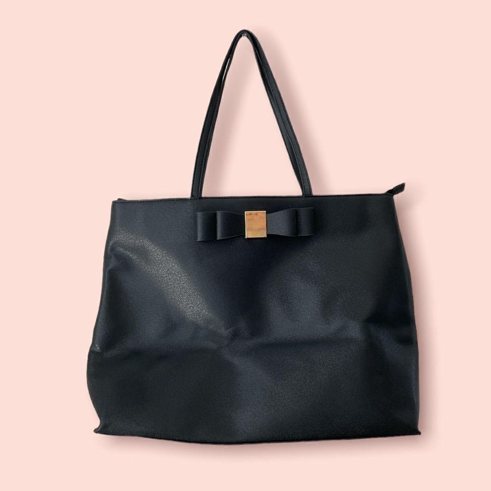 MERONA Black Bow Tote Bag